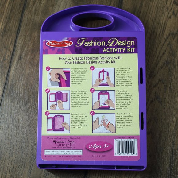 Melissa & Doug Fashion Design Art Activity Kit - Picture 3 of 3